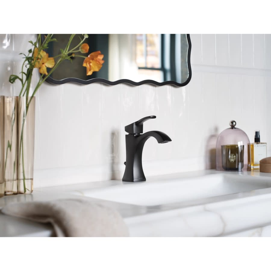 Voss Single Handle Single Hole Bathroom Faucet - Valve Included