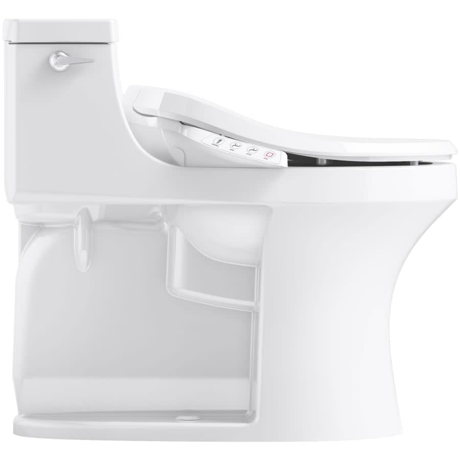 San Souci 1.28 GPF One Piece Toilet with Left Hand Lever - Requires Separate Purchase of K-26132-CSP OR K-27142-CR Bidet Seats