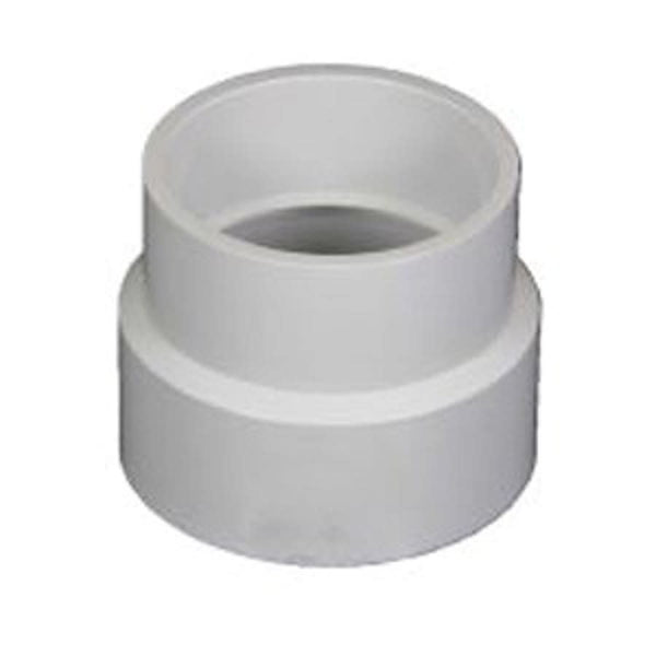 Reducer Coupling, 4 x 3 in Type I PVC White