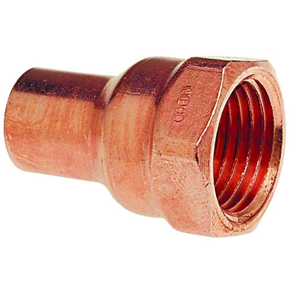 Female Adapter, 1/4 in, Fitting x FNPT, Copper