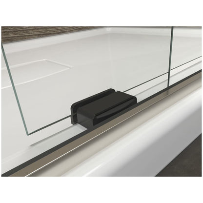 Levity 59-3/4" High x 59-5/8" Wide Sliding Frameless Tub Door with Clear Glass