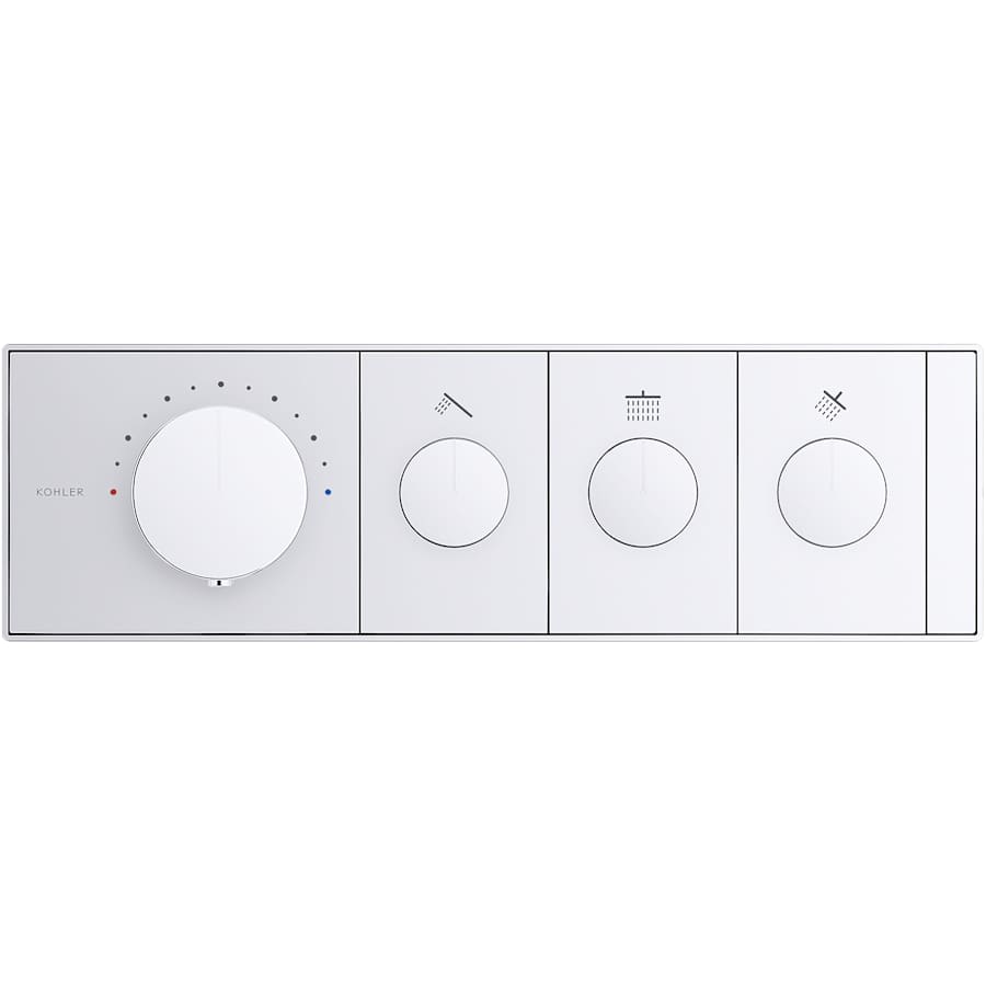 Anthem Three Function Thermostatic Valve Trim Only with Single Knob Handle, Integrated Diverter, and Volume Control - Less Rough In