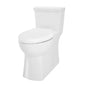 Burr Ridge™ One Piece Toilet, Floor Mount, 12 in Rough, ADA, Elongated Bowl, Left Hand Lever, 1.28 gpf, White