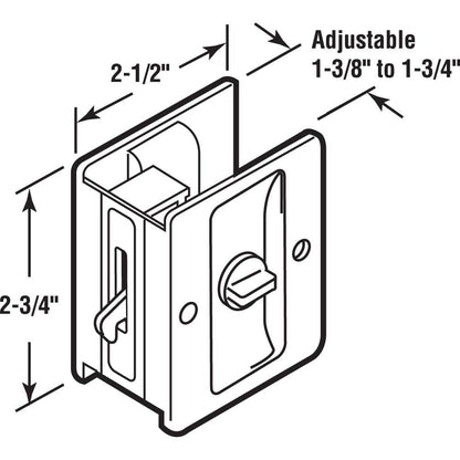 Satin Nickel, Pocket Door Privacy Lock