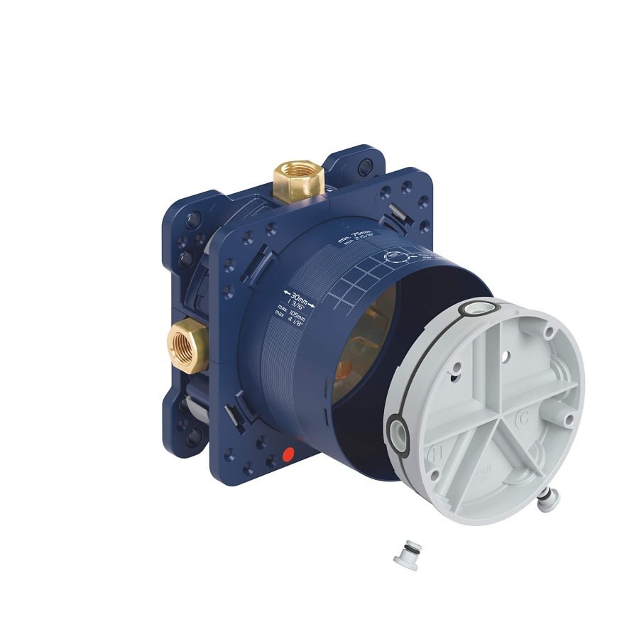 Universal Rough-In Box, (2) 1/2 x (3) 1/2 in, FNPT, StarLight® Polished Chrome