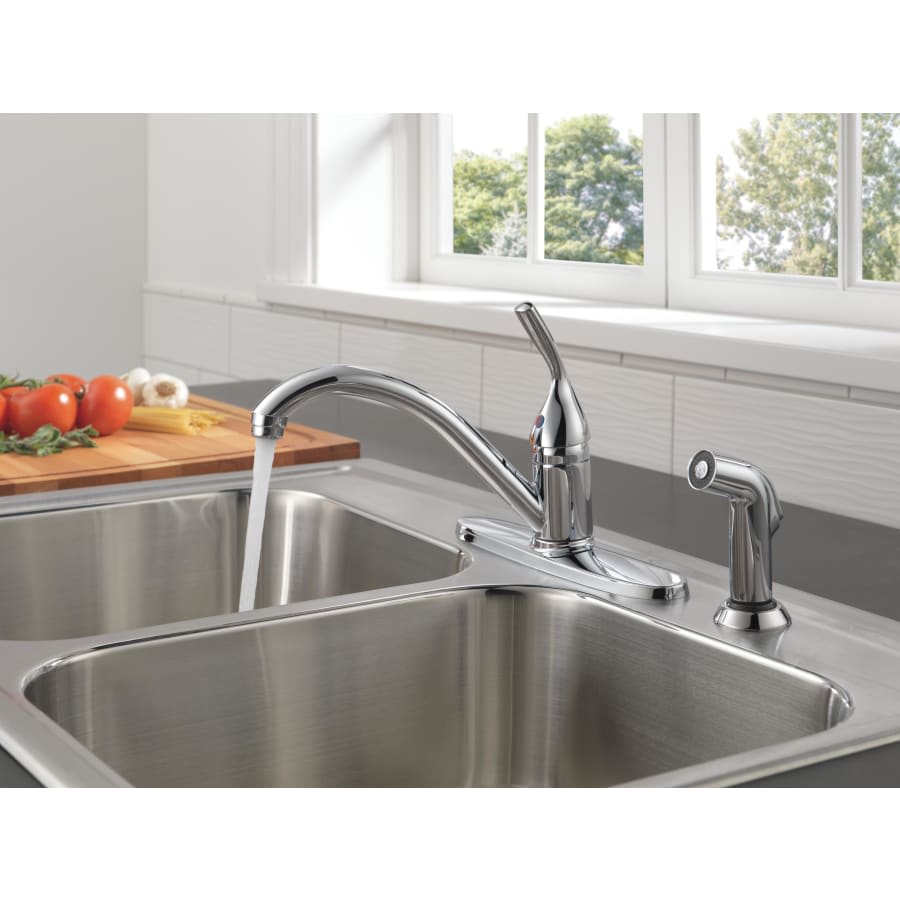 Classic Kitchen Faucet with Side Spray - Includes Lifetime Warranty