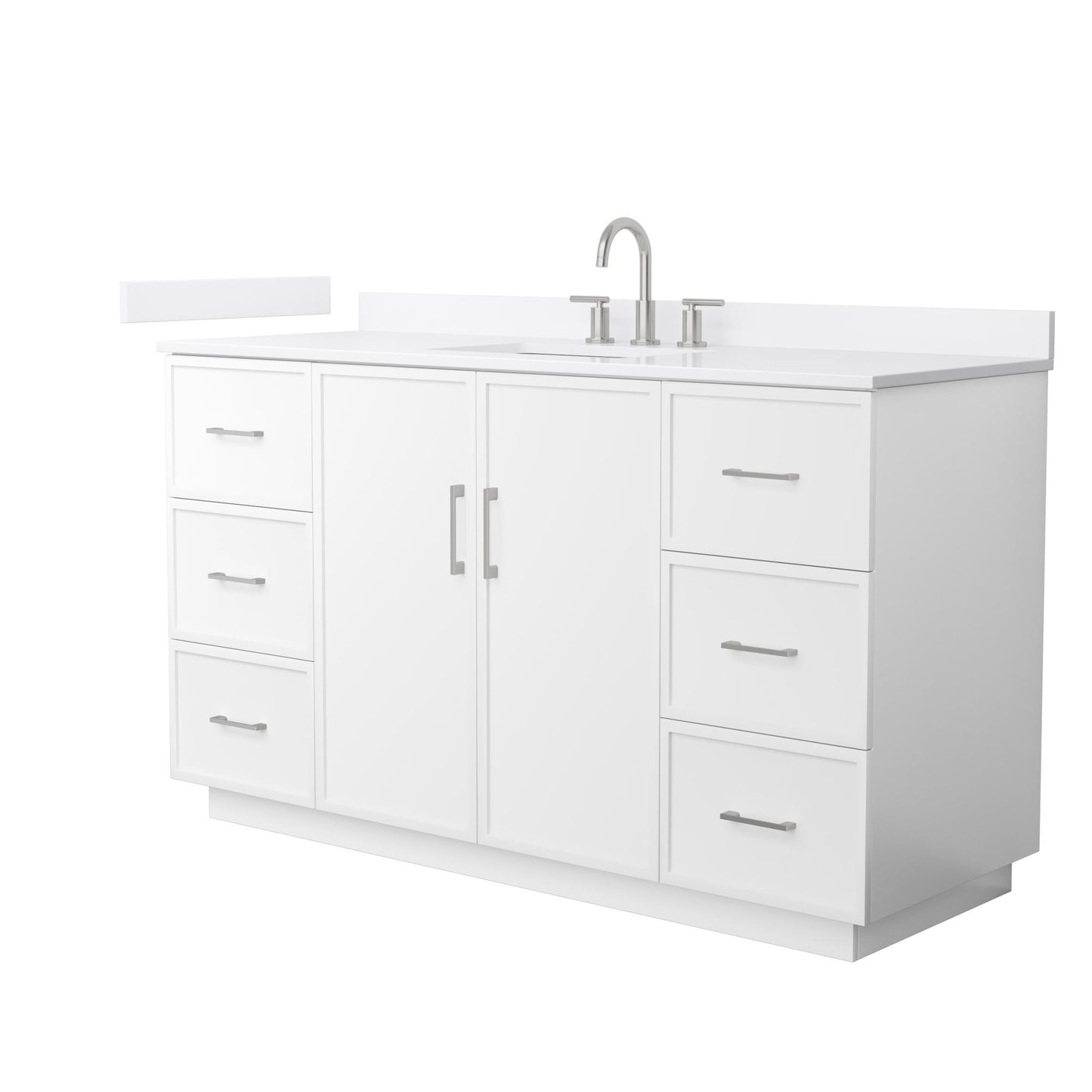 Elan Single Bathroom Vanity with Toe Kick - 60W x 35H x 22D
