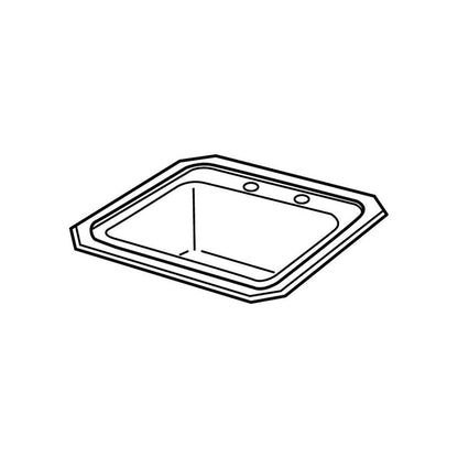 Celebrity Single Bowl Bar Sink, Top Mount, ADA, 15 x 15 in, 6 in Bowl Depth, 2-Hole, 20 ga Brushed Satin Steel, Stainless