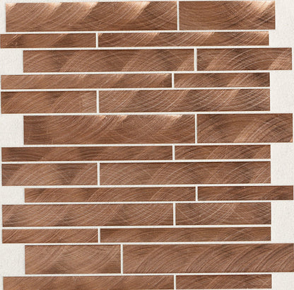 Structure Copper Brick 1X2 Satin