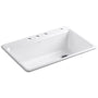 Riverby 33" Single Basin Top-Mount Enameled Cast-Iron Kitchen Sink