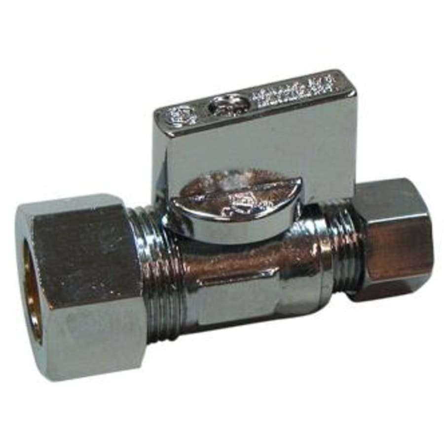 3/8" Comp X 3/8" OD Quarter Turn Straight Valve