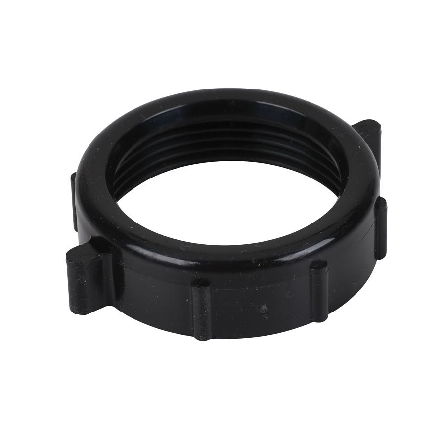 Tubular Slip Joint Nut, 1-1/2 in, ABS, Black