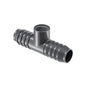 Tee, 1-1/2 x 3/4 in, Insert x FNPT, PVC