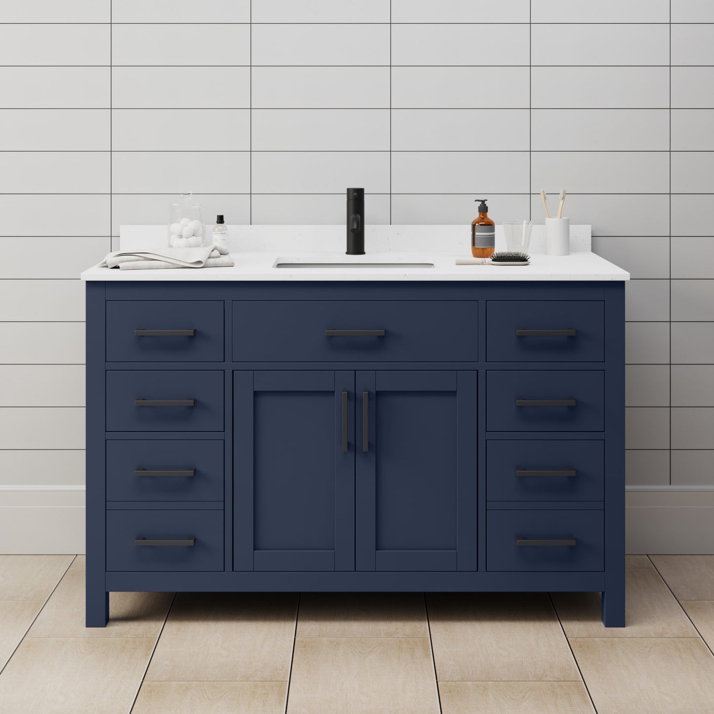 Beckett Single Bathroom Vanity - 54W x 35H x 22D