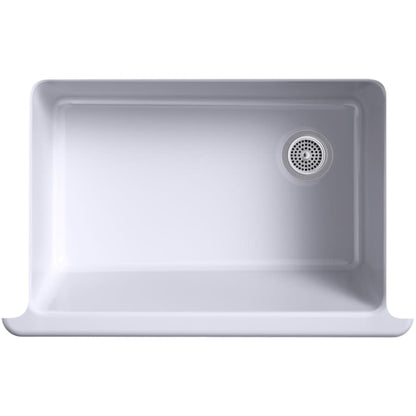 Whitehaven 32-11/16" Self-Trimming Farmhouse Single Basin Enameled Cast Iron Kitchen Sink