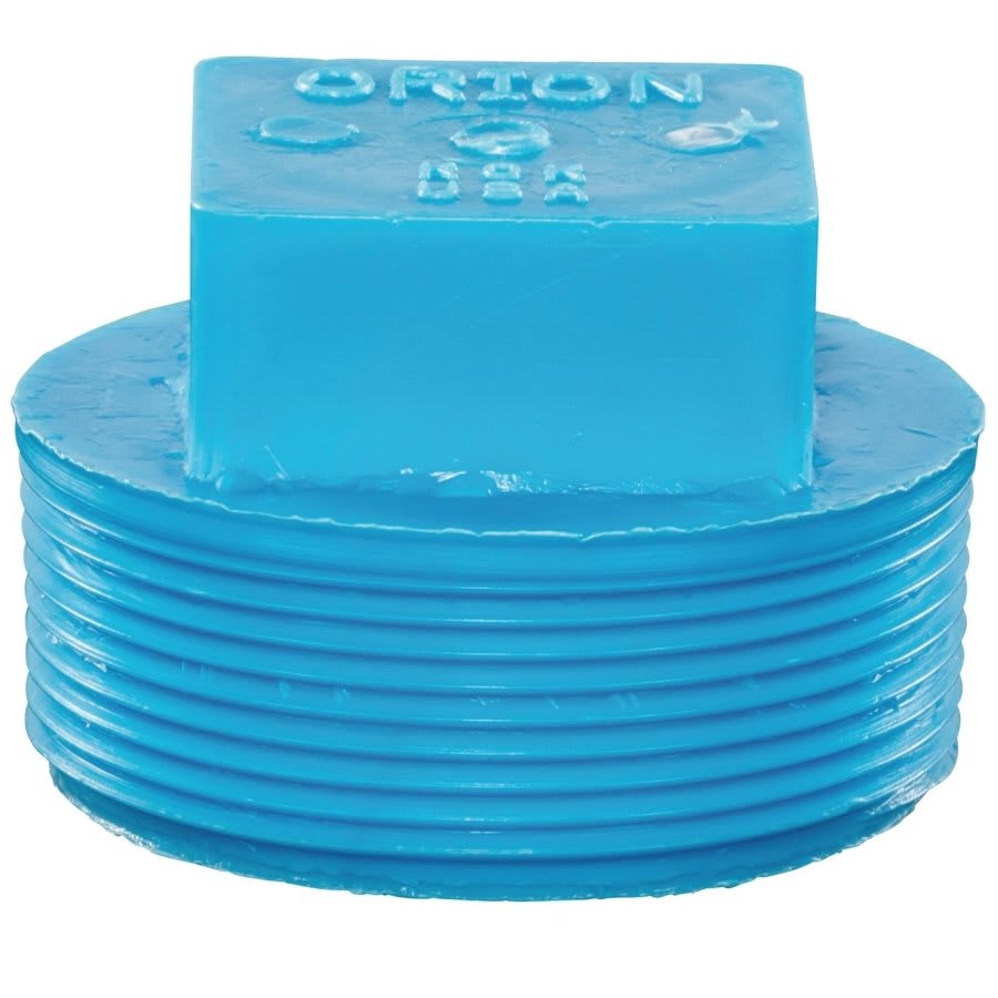 Blueline™ Acid Waste Plug, 4 in, Polypropylene