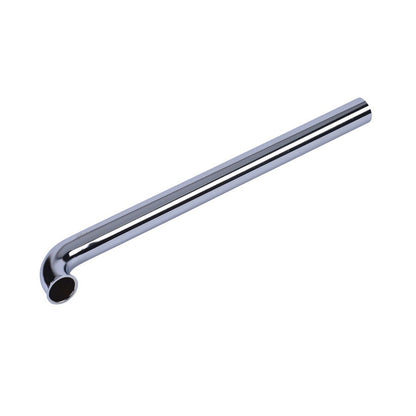 Tubular Waste Arm, 1-1/2 in, Tube x Flange, 20 ga, Chrome