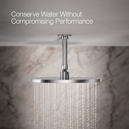 Contemporary Round 12" Single Function 2.5 GPM Rainhead with MasterClean Sprayface and Katalyst Air-Induction Technology