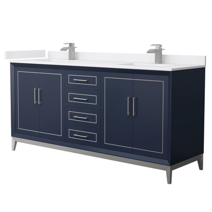 Marlena Double Bathroom Vanity - 72W x 35.25H x 22D