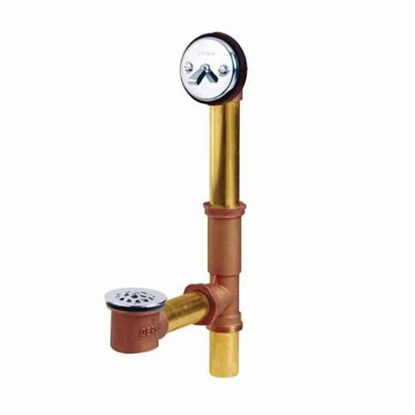Classics™ Bath Drain Full Kit, Trip Lever, Brass, Polished Chrome