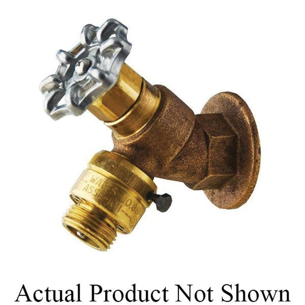 Hose Bibb, 3/4 in Inlet, FNPT, Polished Chrome