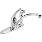 Foundations® Kitchen Faucet, Deck Mount, ADA, 1 Lever Handle, 3-Hole, Chrome