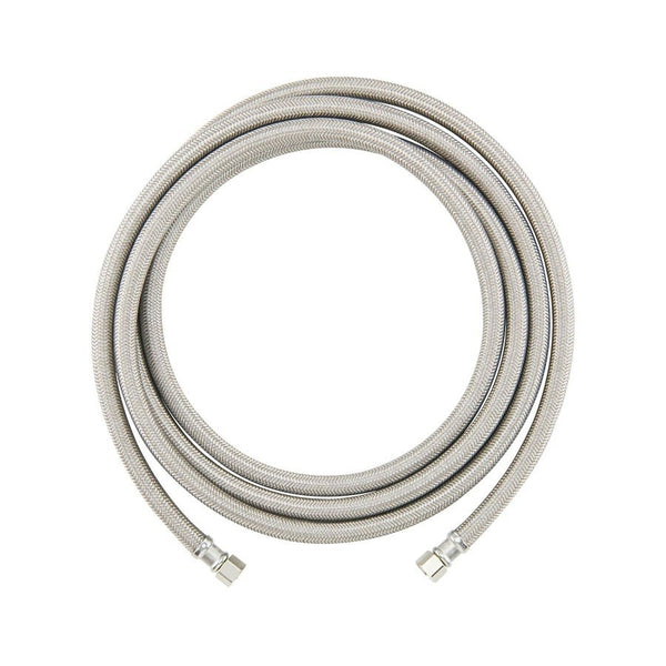 Flexible Water Supply, 3/8 in, Comp, 72 in L, Braided Polymer
