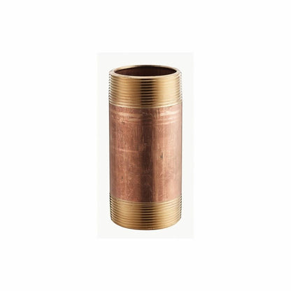 Nipple, 1/2 in, 6 in L, MNPT, Brass