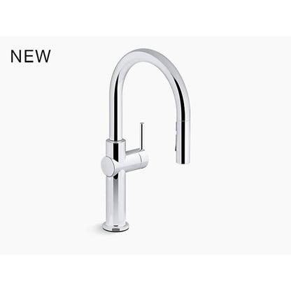 Crue™ Kitchen Faucet, Deck Mount, ADA, 1 Lever Handle, 1-Hole, Polished Chrome