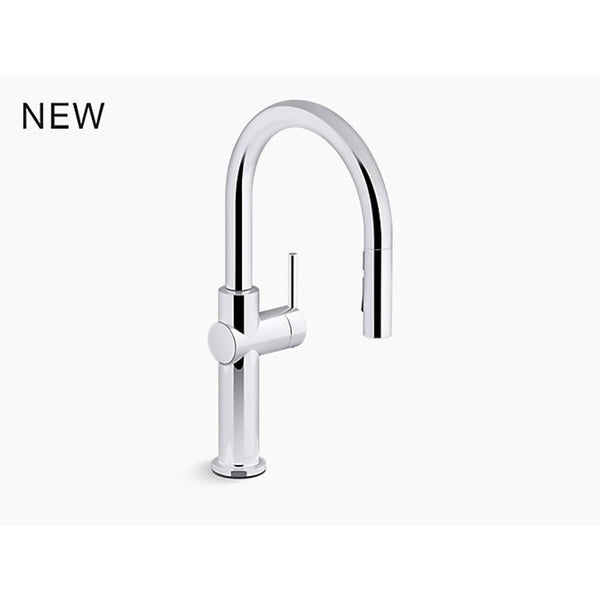 Crue™ Kitchen Faucet, Deck Mount, ADA, 1 Lever Handle, 1 or 3-Hole, Polished Chrome