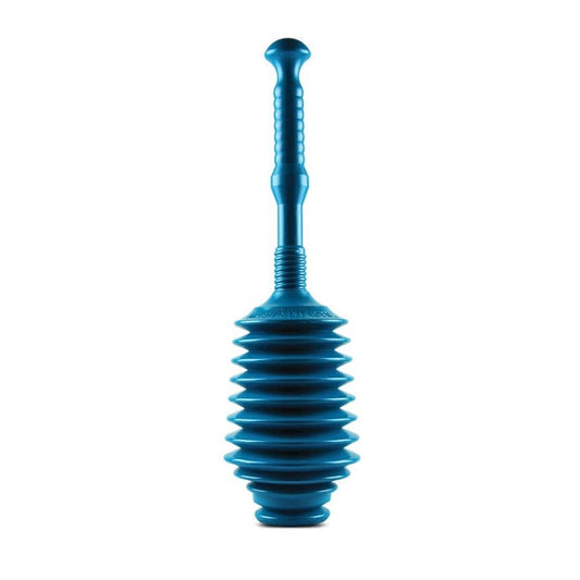 Funnel Nose Heavy Duty All Purpose Plunger, 6-1/2 in, Cup, 21-1/2 in Handle, Rubber Plunger, Polyethylene Handle, Turquoise
