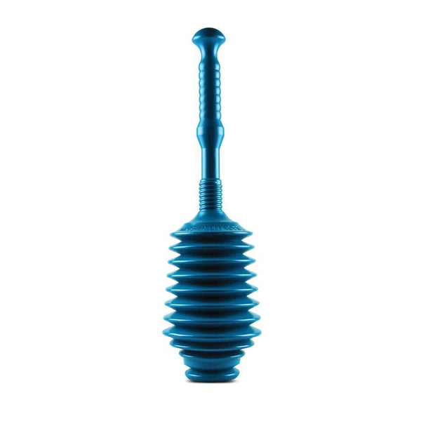 Funnel Nose Heavy Duty All Purpose Plunger, 6-1/2 in, Cup, 21-1/2 in Handle, Rubber Plunger, Polyethylene Handle, Turquoise