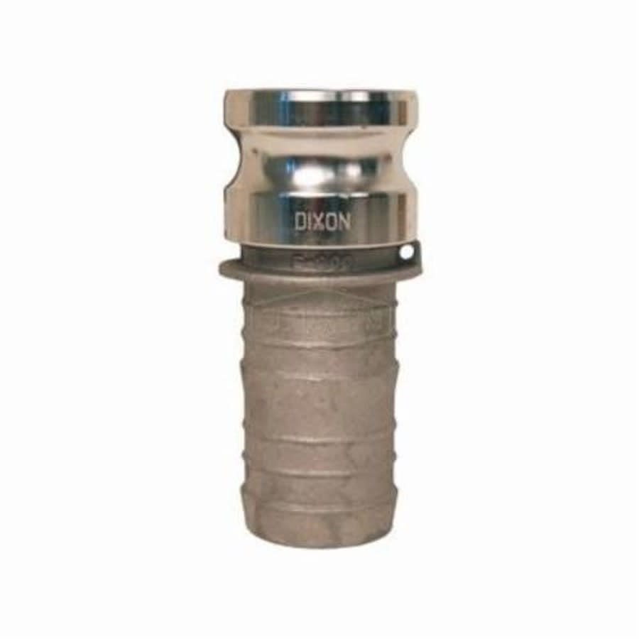 Type E Cam and Groove Adapter, 6 in, Male Adapter x Hose Shank, Aluminum