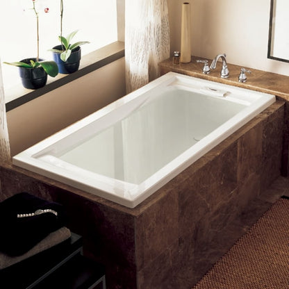 Evolution 60" Acrylic Soaking Bathtub with Reversible Drain