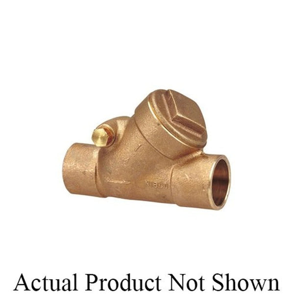 Swing Check Valve, 2-1/2 in, C, Bronze
