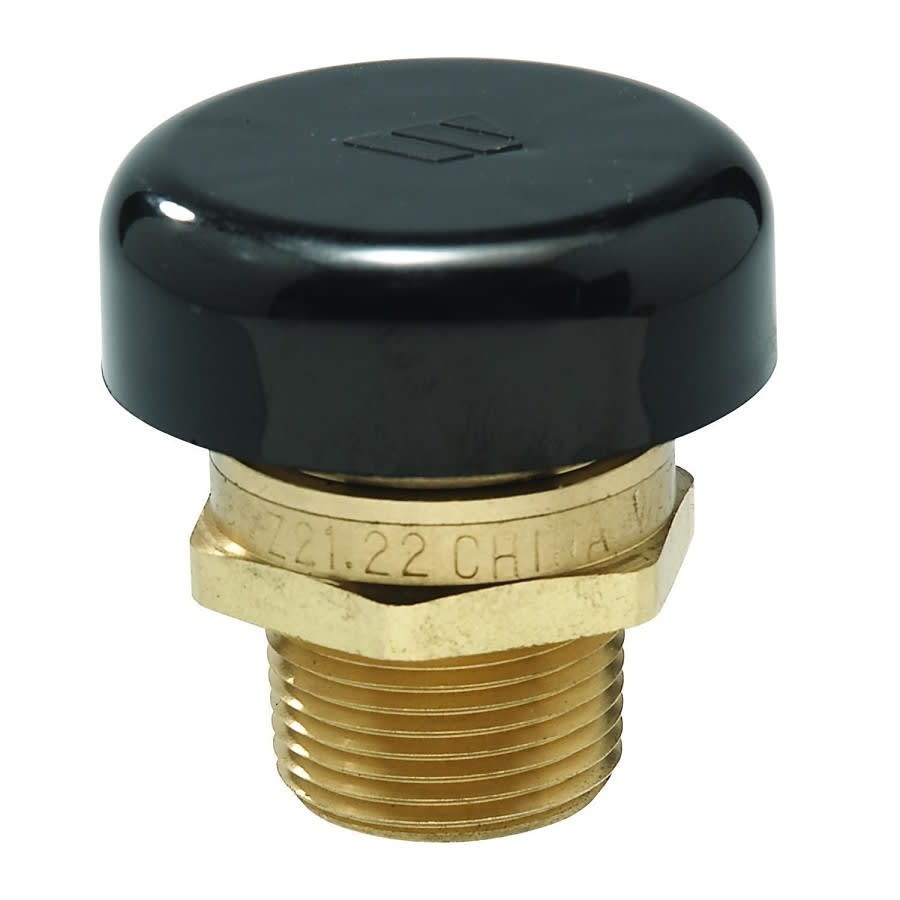 Vacuum Relief Valve, 3/4 in, MNPT, Brass