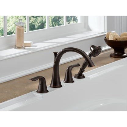 Lahara Deck Mounted Roman Tub Filler Trim with Hand Shower