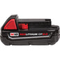 M18™ REDLITHIUM™ Compact Rechargeable Cordless Battery Pack, 2 Ah Lithium-Ion Battery, 18 VDC Charge, For M18™ Cordless Power Tool