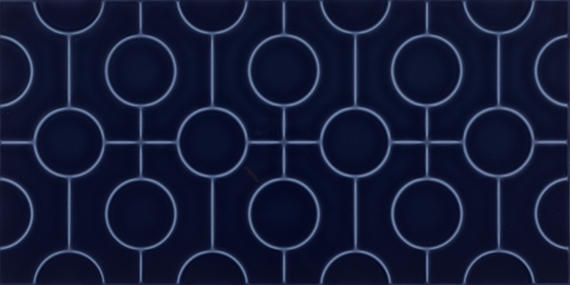 Color Wheel Linear Navy Rectangle 8X24 Glossy