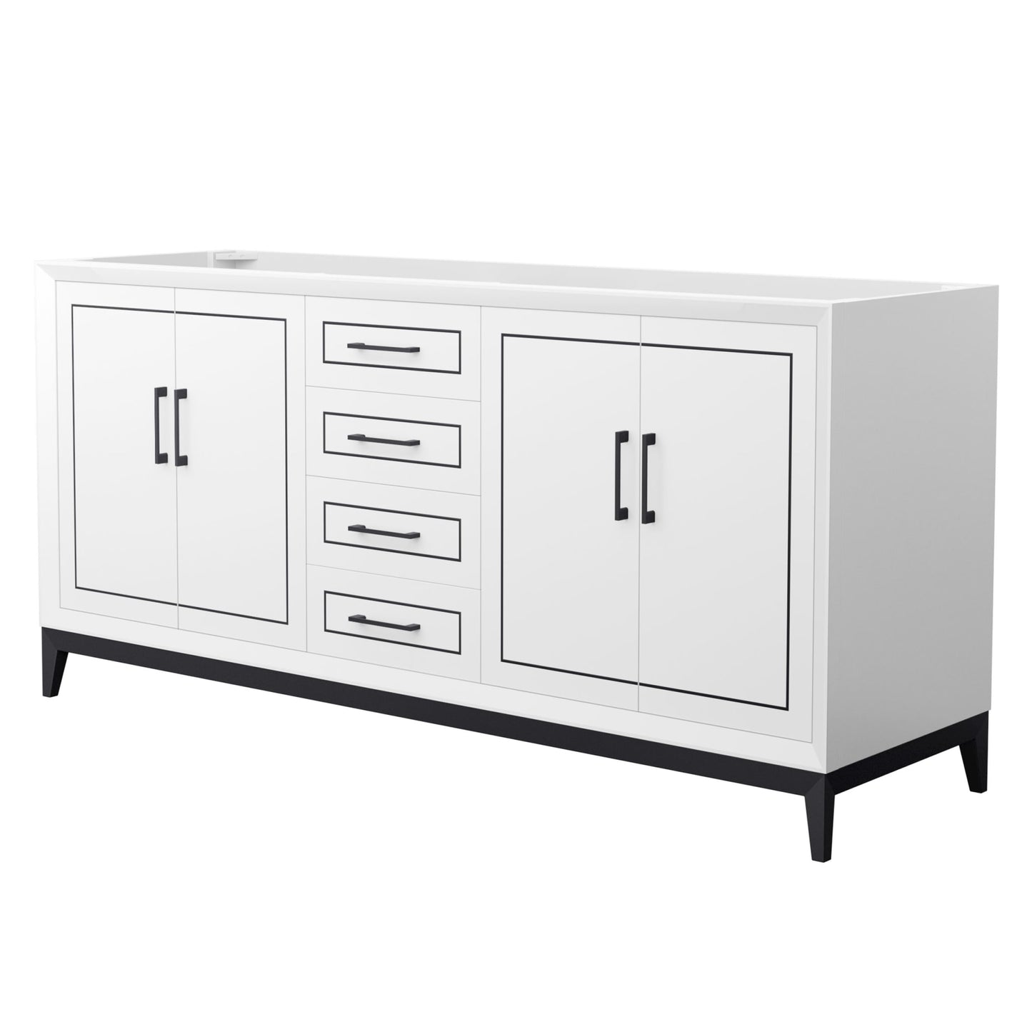 Marlena Double Bathroom Vanity - 71.75W x 34.5H x 21.75D