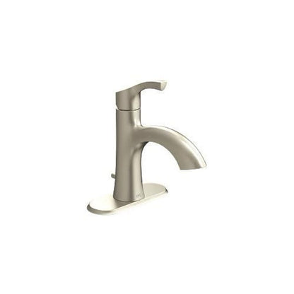 Ash Single Hole or Centerset Lavatory Faucet, ADA, 1 Handle, 1 or 3-Hole, 1.2 gpm, Brushed Nickel