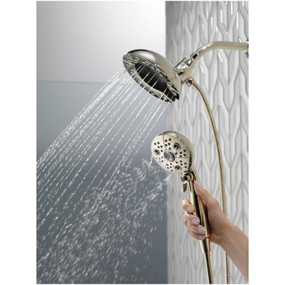 In2ition 2.5 GPM Multi Function Shower Head with Touch-Clean, MagnaTite, and H2Okinetic Technology