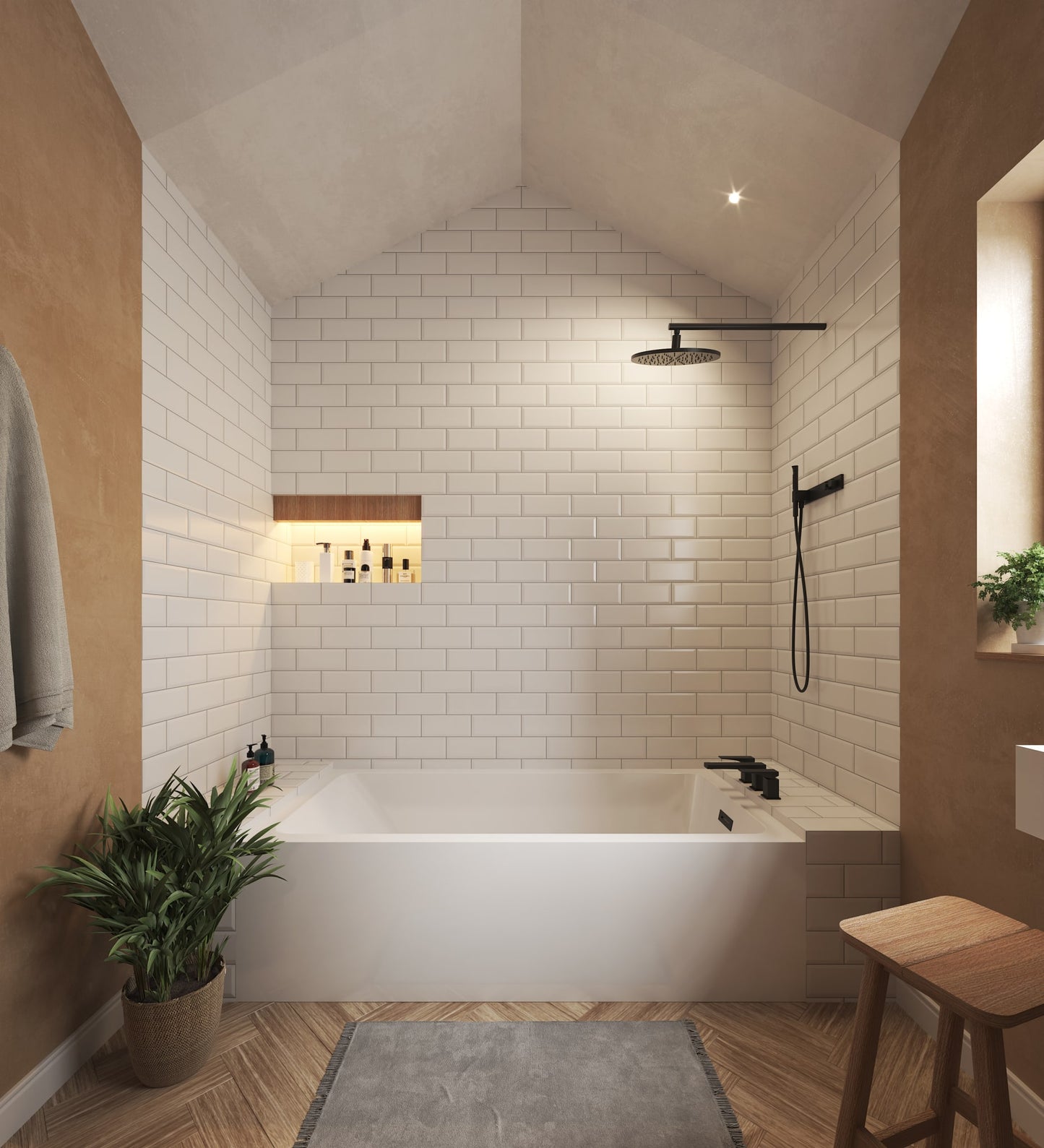 Grayley Alcove Bathtub - 60W x 22H x 36D