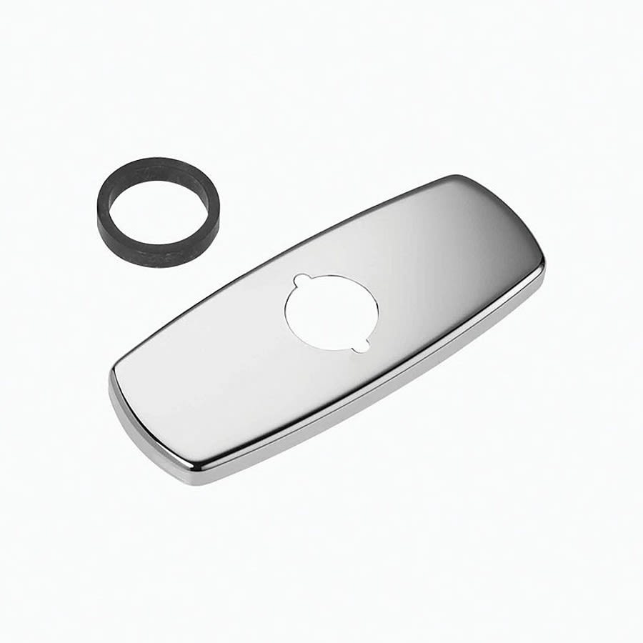 ETF-312-A Centerset Single Hole Trim Plate Kit, 4 in, Polished Chrome