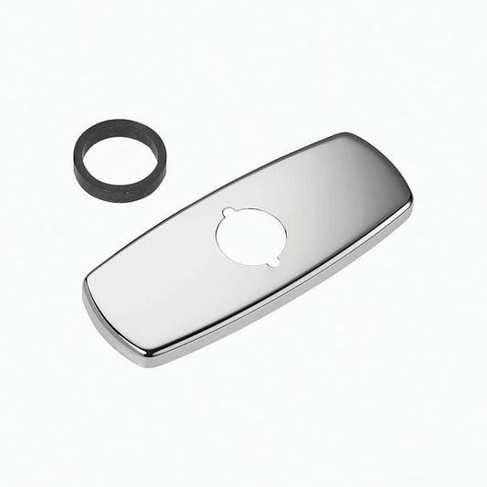 ETF-312-A Centerset Single Hole Trim Plate Kit, 4 in, Polished Chrome