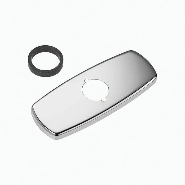 ETF-312-A Centerset Single Hole Trim Plate Kit, 4 in, Polished Chrome