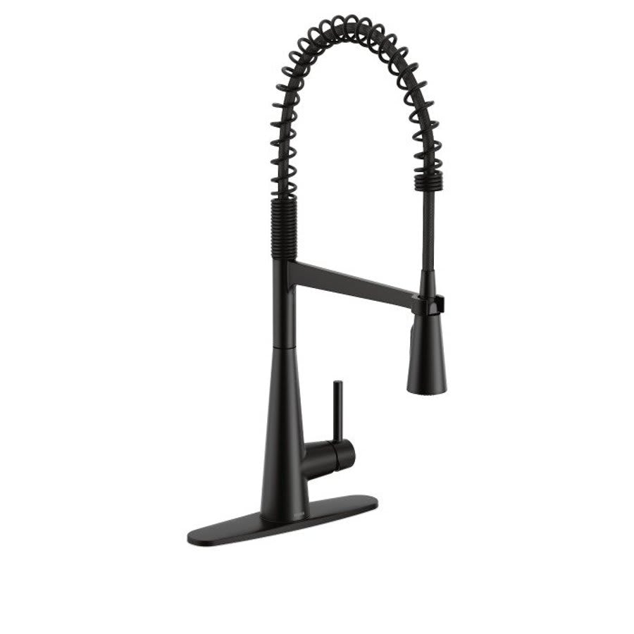 Sleek™ Kitchen Faucet, Deck Mount, ADA, 1 Lever Handle, 1 or 3-Hole, Matte Black