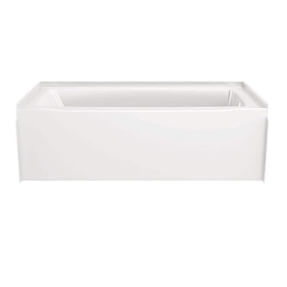 Classic 500 60 in. x 30 in. Alcove Right Drain Bathtub and Wall Surrounds in High Gloss White