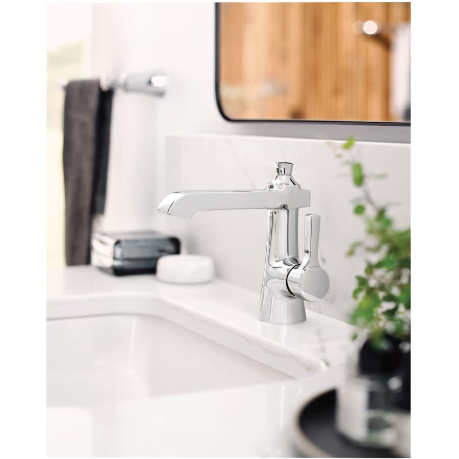 Flara 1.2 GPM Single Hole Bathroom Faucet with Pop-Up Drain Assembly and Duralast Cartridge