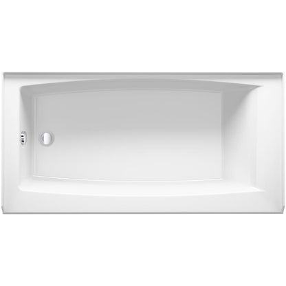 Entity 60" x 30" Three Wall Alcove Acrylic Soaking Tub with Left Drain